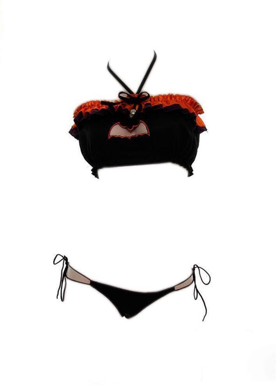 8004 Sexy Anime Bikini Halloween Cosplay Costumes Lingerie Bra and panty